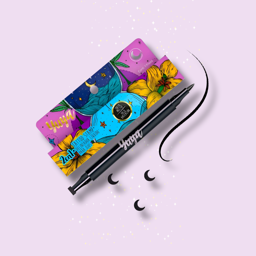 Tatto Stamp + Delineador Negro | Yuya